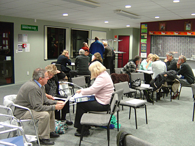 Community consultation meeting in progress
