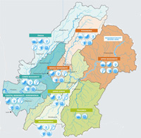 Map of the Whanganui and Manawatu region